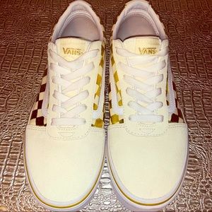 Womans (Vans) Tan And Gold  Size 8.5